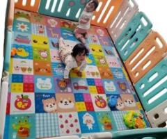 Corral Para Bebes Y Niños + Alfombra Antideslizante Suave