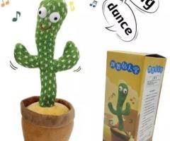 Cactus Bailarin Recargable Repite Sonidos Luces Y Musical